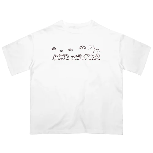 どうぶつかもシリーズ Oversized T-Shirt