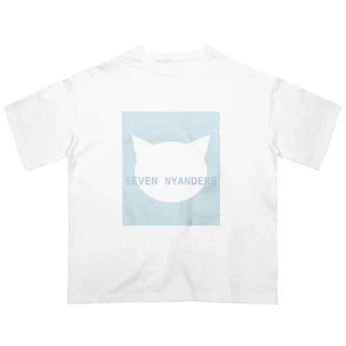 ロゴ　アイスブルー Oversized T-Shirt