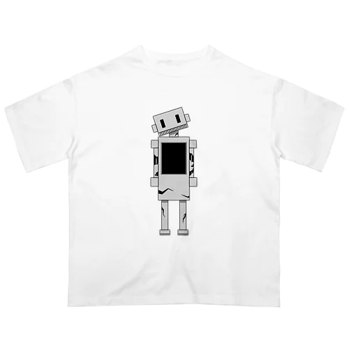 ひび割れロボット オーバーサイズTシャツ