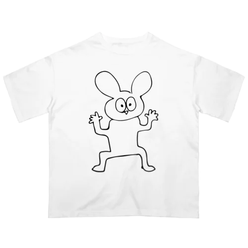 うさぎ オーバーサイズTシャツ