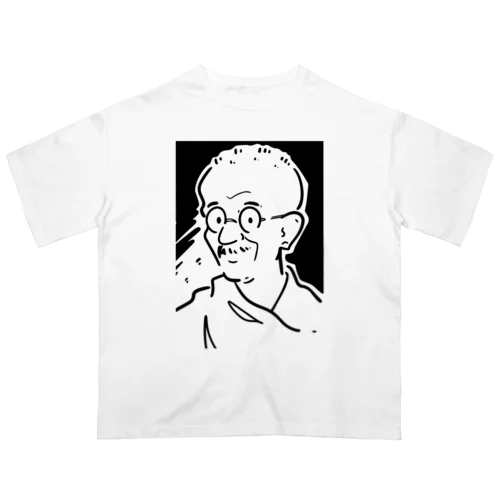 マハトマ・ガンディー(Mahatma Gandhi) Oversized T-Shirt