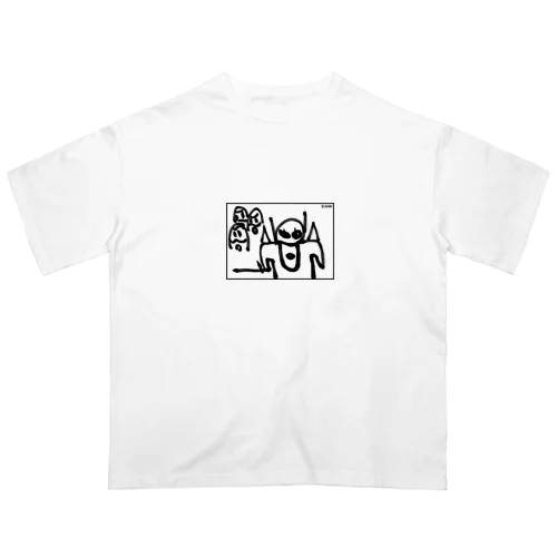 ヤバイ仮面が来たぞ オーバーサイズTシャツ