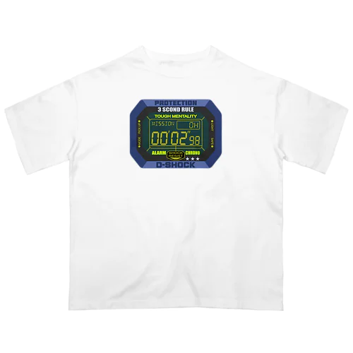 G-SHOCKと見せかけて3秒ルールの時計 オーバーサイズTシャツ