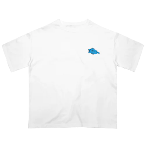 ラッキーアイテムは魚です。 オーバーサイズTシャツ