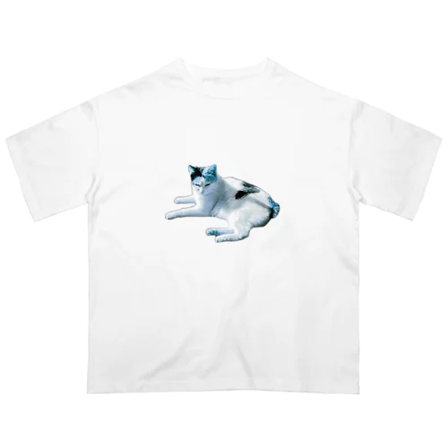 みずいろねこ Oversized T-Shirt