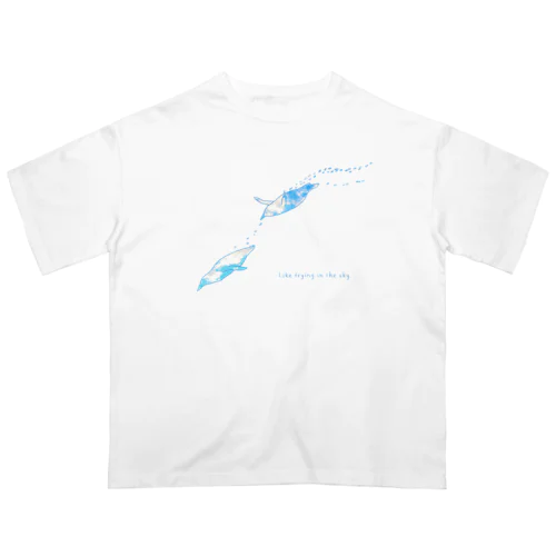 空を飛ぶように オーバーサイズTシャツ