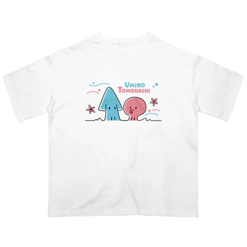 海の友達（イカとタコ） Oversized T-Shirt