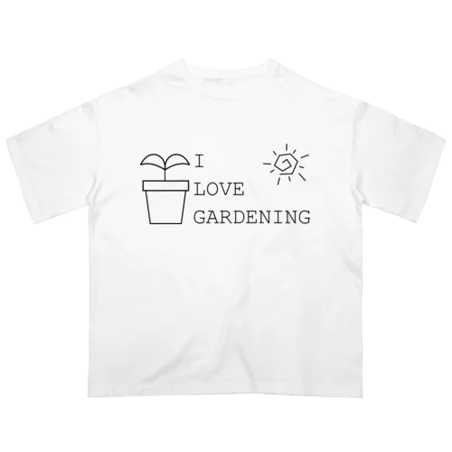 I LOVE GARDENING オーバーサイズTシャツ