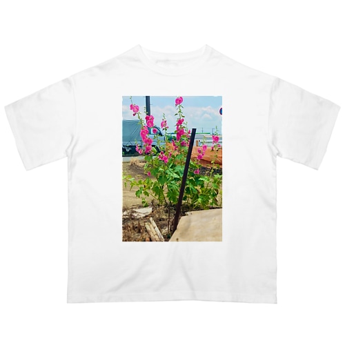 さよならお花ちゃん Oversized T-Shirt