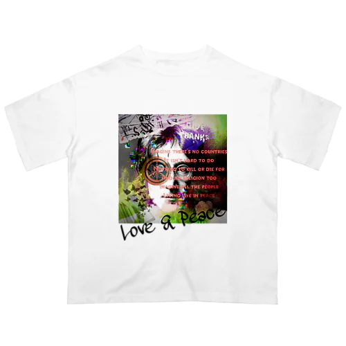 LOVE＆Peace オーバーサイズTシャツ