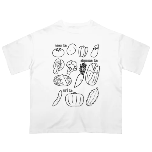 線画　君たち何科？ オーバーサイズTシャツ