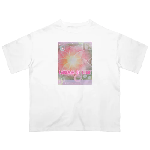 光のパステルアート　天の花 Oversized T-Shirt