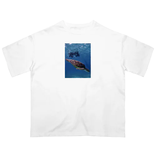 海亀と青空 オーバーサイズTシャツ