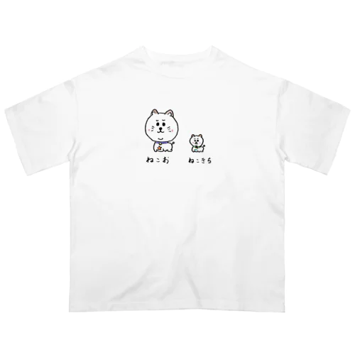 ねこおとねこきち オーバーサイズTシャツ