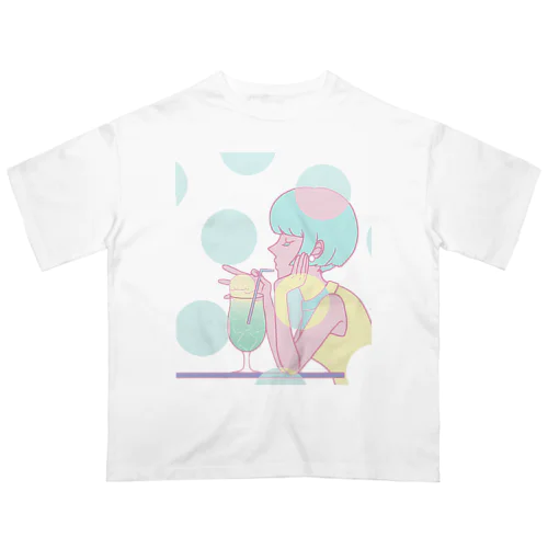 クリームソーダ（Tシャツ） Oversized T-Shirt