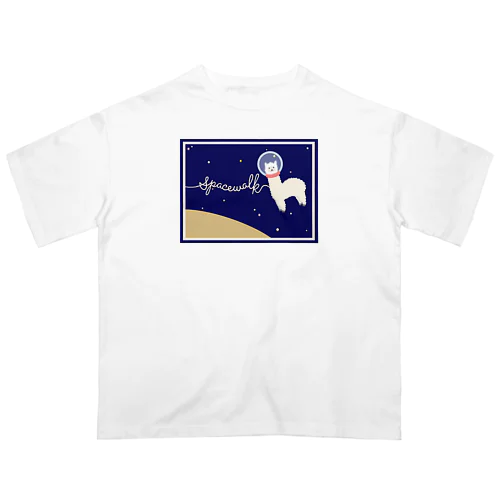 アルパカ 宇宙遊泳-英語- Oversized T-Shirt