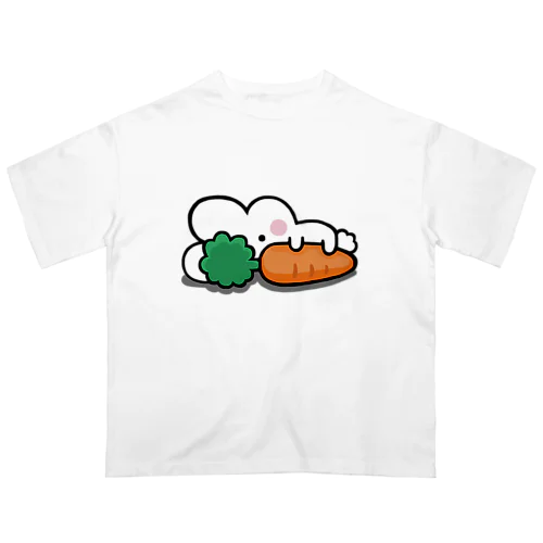 残業うさぎは「にんじん大好き」 Oversized T-Shirt