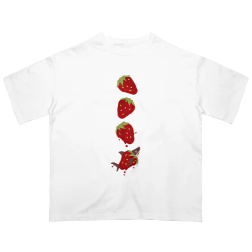 苺ととろけるおサメさん | TOROKERU SHARK Strawberry Oversized T-Shirt