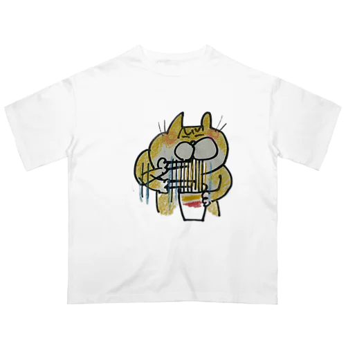 カップラーメン一気食い オーバーサイズTシャツ