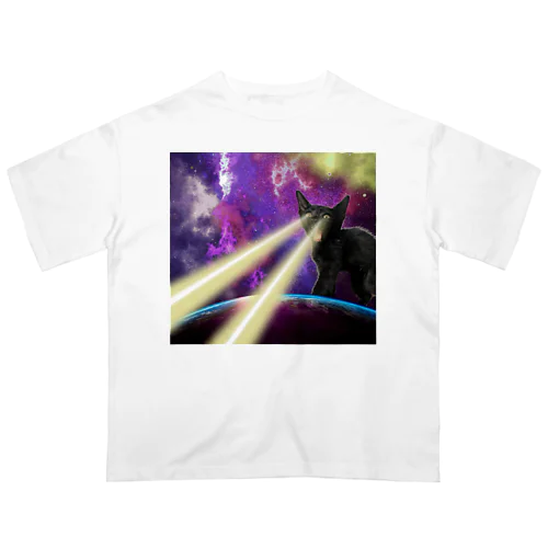 宇宙猫 オーバーサイズTシャツ