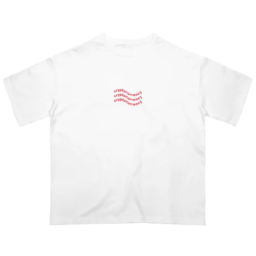 ウェーブ仮想通貨 オーバーサイズTシャツ