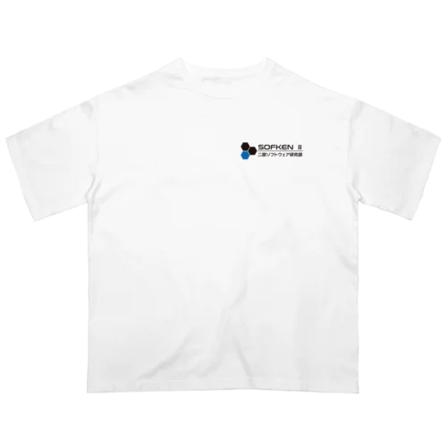 sofken2ロゴ(White) オーバーサイズTシャツ