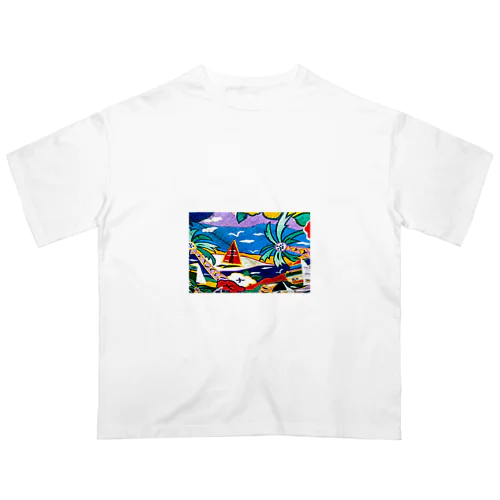 真夏のバカンス オーバーサイズTシャツ