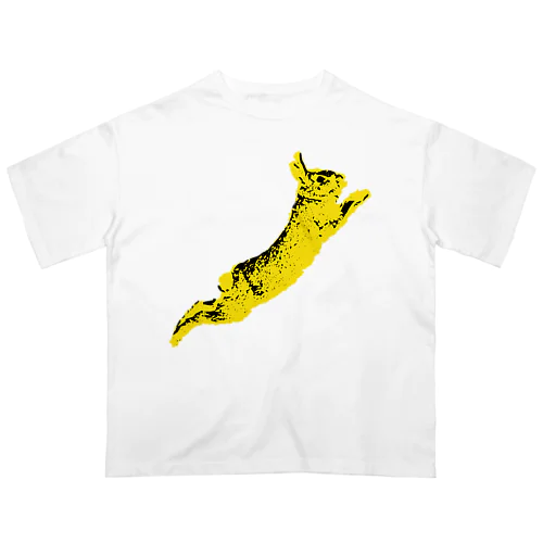 飛ぶうさぎアンダーグラウンド Oversized T-Shirt