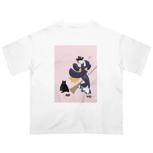 働く気のない猫ジジ　Jiji’s delivery service Oversized T-Shirt