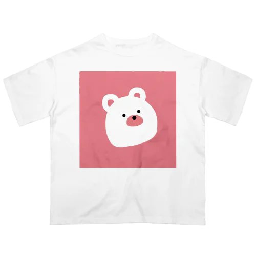 ピンクのくまさん。 オーバーサイズTシャツ