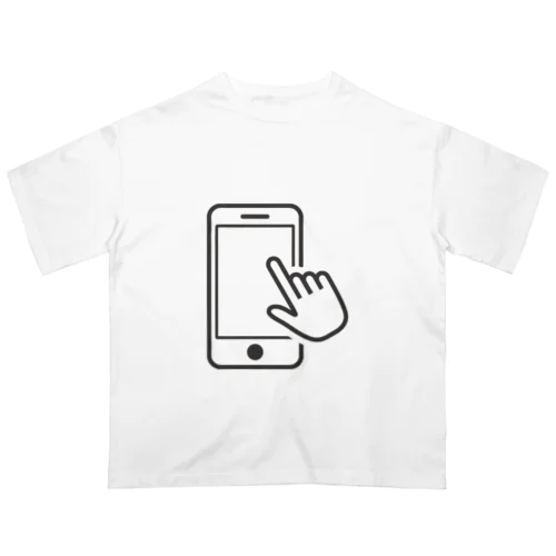 スマホいじってます Oversized T-Shirt