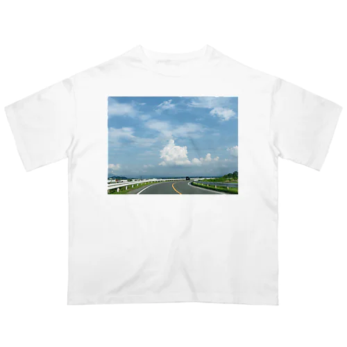 もくもくした雲 オーバーサイズTシャツ