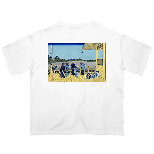 葛飾北斎_冨嶽三十六景　五百らかん寺さゞゐどう Oversized T-Shirt