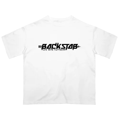 BackStab黒ロゴ オーバーサイズTシャツ