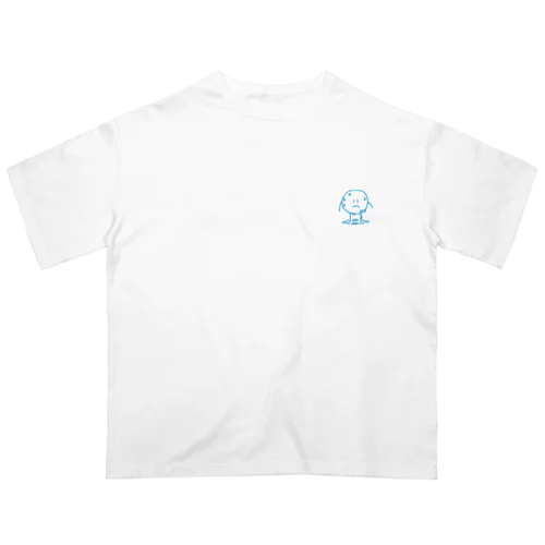 blue-and-white オーバーサイズTシャツ