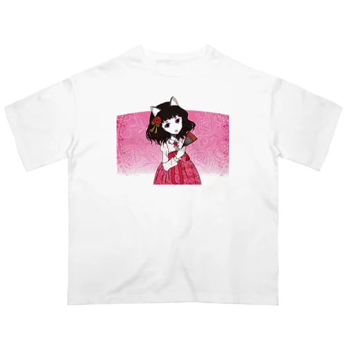 Rose-design（扇子閉じVer.） Oversized T-Shirt