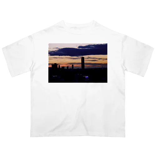 札幌の夕日 オーバーサイズTシャツ