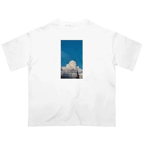 住宅街の夏空 オーバーサイズTシャツ