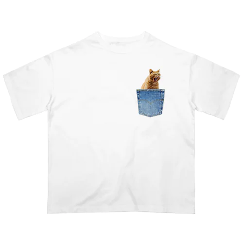 ぽけっと-CAT-02 Oversized T-Shirt