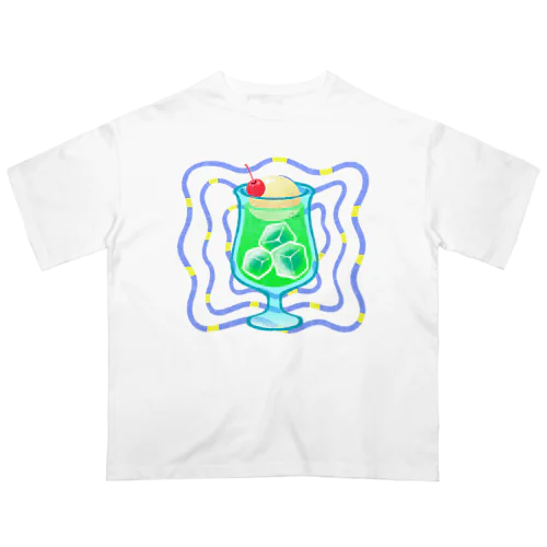 涼しげクリームソーダ Oversized T-Shirt