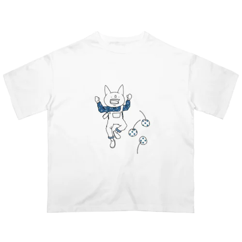 ねことさくらんぼ Oversized T-Shirt