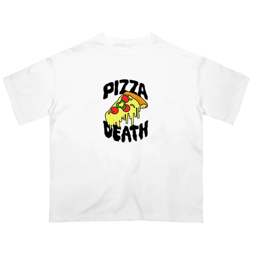 ピザデス (black) オーバーサイズTシャツ