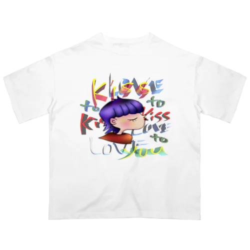 Kiss you design  オーバーサイズTシャツ