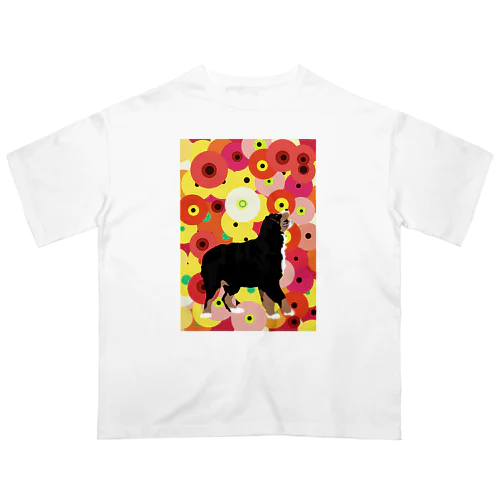 華やぐバーニーズ Oversized T-Shirt