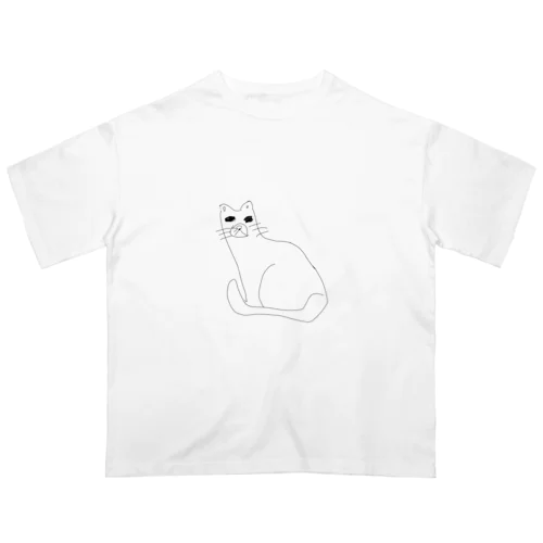 ねこ オーバーサイズTシャツ