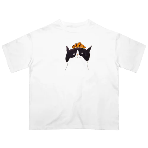 クロワッサンのネコ Oversized T-Shirt