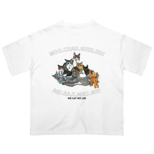 moo&chah&guri&ari&iru&ari&raji&mau&nio オーバーサイズTシャツ