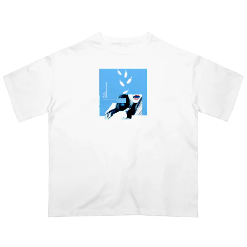 The bluebird is joy incarnate. オーバーサイズTシャツ