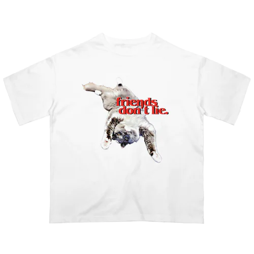 くつしたねこのたび Oversized T-Shirt