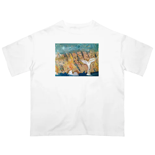 stormy sea Oversized T-Shirt